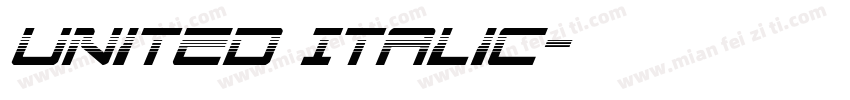 United Italic字体转换